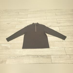 HUGO BOSS men's cotton black 1/4 zip ribbed sweater size XXL